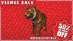 New this week from Veemee - April 16th, 2014, kwoman32, Apr 15, 2014, 4:19 PM, YourPSHome.net, jpg, VEEMEEHalfPriceHotDeals_AnimalAvatars_Tiger_2014-04-16_684x384.jpg