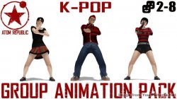 New in NA this week - Group Animation Packs from Atom Republic - July 9th, 2014, kwoman32, Jul 8, 2014, 12:53 AM, YourPSHome.net, jpg, KpopGroupAnimationPack_684x384.jpg