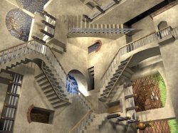 Your Dream Public/Personal Space In PsHome, B_Claws, Apr 17, 2012, 12:10 AM, YourPSHome.net, jpg, MC_Escher_Relativity_Stairs_by_ICPJuggalo1988.jpg