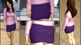 LKWD - Purple Miniskirt