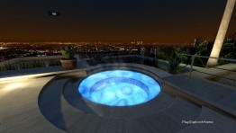 Hollywood Hills House Nighttime Estate (with Home Theatre)